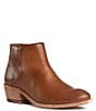 Color:Caramel - Image 1 - Carson Piping Leather Booties