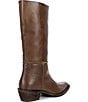 Frye Colleen Tall Pull On Leather Block Heel Boots - Image 2