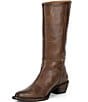 Frye Colleen Tall Pull On Leather Block Heel Boots - Image 4