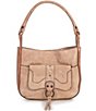 Color:Parchment - Image 1 - Corrine Leather Crossbody Bag