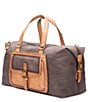 Color:Espresso Burnished - Image 4 - Denver Canvas Weekender Bag