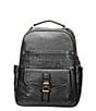 Color:Black - Image 1 - Denver Leather Backpack