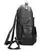 Color:Black - Image 3 - Denver Leather Backpack