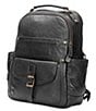 Color:Black - Image 4 - Denver Leather Backpack
