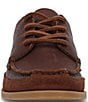 Color:Hickory - Image 4 - Emn's Mason Leather Field Lace up Moccasins