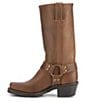 Frye Harness 12R Leather Square Toe Moto Boots, Tan - Image 3