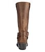Frye Harness 12R Leather Square Toe Moto Boots, Tan - Image 5