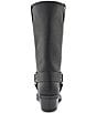 Frye Harness 12R Leather Square Toe Moto Boots, Black - Image 4