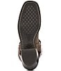 Frye Harness 12R Leather Square Toe Moto Boots, Smoke - Image 7