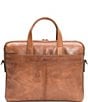 Color:Whiskey - Image 2 - Holden Leather Slim Briefcase