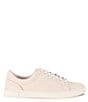 Color:Ivory - Image 2 - Ivy Leather Floral Embossed Lace-Up Sneakers