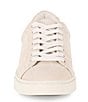 Color:Ivory - Image 5 - Ivy Leather Floral Embossed Lace-Up Sneakers