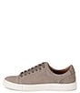 Color:Grey - Image 4 - Ivy Low Lace-Up Nubuck Leather Sneakers