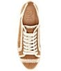Color:Almond - Image 5 - Ivy Suede Crochet Low Lace Sneakers