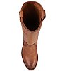 Color:Cognac - Image 6 - Jackie Button Leather Tall Western Boots