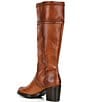 Color:Tan - Image 3 - Jean Leather Tall Pull On Boots