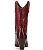 Color:Wine - Image 3 - June Western Leather Booties