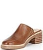 Frye Kate Leather Square Toe Block Heel Mules - Image 4