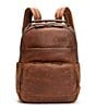 Frye Logan Burnished Leather Backpack, Color:Cognac - Image 1