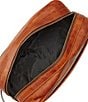 Color:Cognac - Image 3 - Logan Large Leather Travel Kit