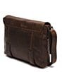 Color:Dark Brown - Image 2 - Logan Leather Messenger Bag