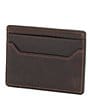 Color:Dark Brown - Image 1 - Logan Money Clip Card Case