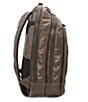Color:Slate - Image 3 - Logan Multi Zip Leather Backpack