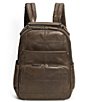 Color:Slate - Image 1 - Logan Patchwork Leather Backpack