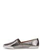 Color:Metallic Dark Pewter - Image 4 - Melanie Leather Slip-On Flats