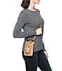 Color:Beige - Image 5 - Melissa 3-in-1 Leather Crossbody Bag