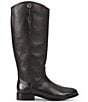 Color:Black - Image 2 - Melissa Button Leather Wide Calf Boots