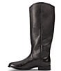 Color:Black - Image 4 - Melissa Button Leather Wide Calf Boots