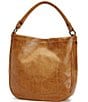 Color:Beige - Image 4 - Melissa Genuine Leather Hobo Bag