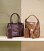 Color:Beige - Image 6 - Melissa Genuine Leather Hobo Bag