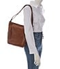 Color:Cognac - Image 5 - Melissa Leather Convertible Backpack