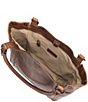 Color:Dark Brown - Image 3 - Melissa Leather Shoulder Bag