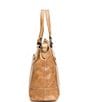 Color:Beige - Image 4 - Melissa Medium Leather Crossbody Bag