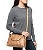 Color:Beige - Image 6 - Melissa Medium Leather Crossbody Bag