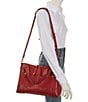 Color:Cupid - Image 4 - Melissa Medium Leather Satchel Bag