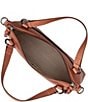Color:Apricot - Image 3 - Melissa Medium Leather Satchel Bag
