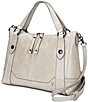Frye Melissa Leather Satchel In Green