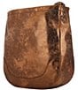 Color:Metallic Bronze - Image 4 - Melissa Metallic Leather Hobo Bag