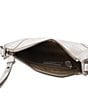 Color:Metallic Silver - Image 4 - Melissa Metallic Zip Crossbody Bag