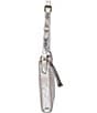 Color:Metallic Silver - Image 5 - Melissa Metallic Zip Crossbody Bag