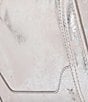 Color:Metallic Silver - Image 6 - Melissa Metallic Zip Crossbody Bag