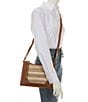 Color:Beige Straw - Image 4 - Melissa Straw Zip Crossbody Bag