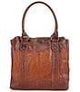 Color:Cognac - Image 1 - Melissa Washed Leather Tote Bag