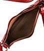 Color:Cupid - Image 3 - Melissa Zip Leather Crossbody Bag