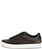 Color:Black - Image 4 - Men's Astor Leather Low Lace Sneakers