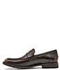 Color:Black - Image 4 - Men's Tyler Brush Leather Penny Loafers